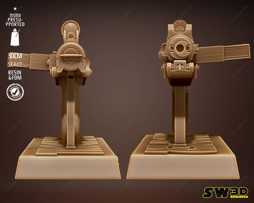 P站图纸印象馆 SW3D 星球大战 E-11爆能步枪 SW3D 星球大战 E-11爆能步枪