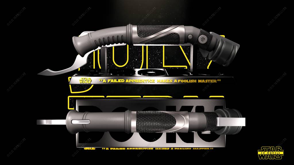 P站图纸印象馆 SW3D 星球大战 杜库伯爵利剑和博斯克武器 SW3D 星球大战 杜库伯爵利剑和博斯克武器