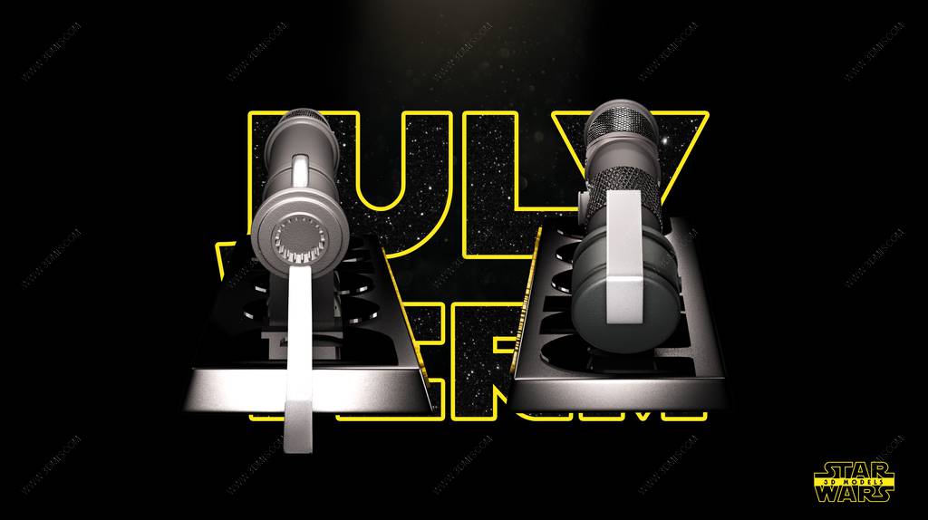 P站图纸印象馆 SW3D 星球大战 杜库伯爵利剑和博斯克武器 SW3D 星球大战 杜库伯爵利剑和博斯克武器