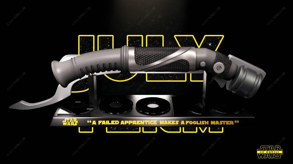 P站图纸印象馆 SW3D 星球大战 杜库伯爵利剑和博斯克武器 SW3D 星球大战 杜库伯爵利剑和博斯克武器