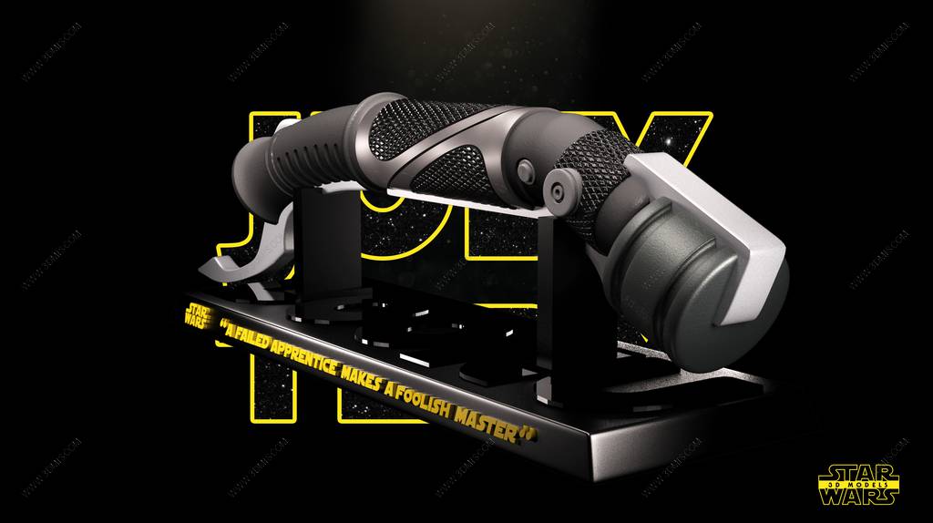 P站图纸印象馆 SW3D 星球大战 杜库伯爵利剑和博斯克武器 SW3D 星球大战 杜库伯爵利剑和博斯克武器