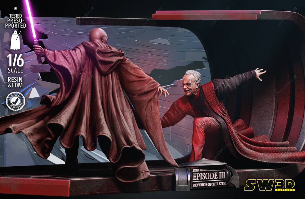 P站图纸印象馆 SW3D 星球大战 梅斯·温杜和希夫·帕尔帕廷 SW3D 星球大战 梅斯·温杜和希夫·帕尔帕廷