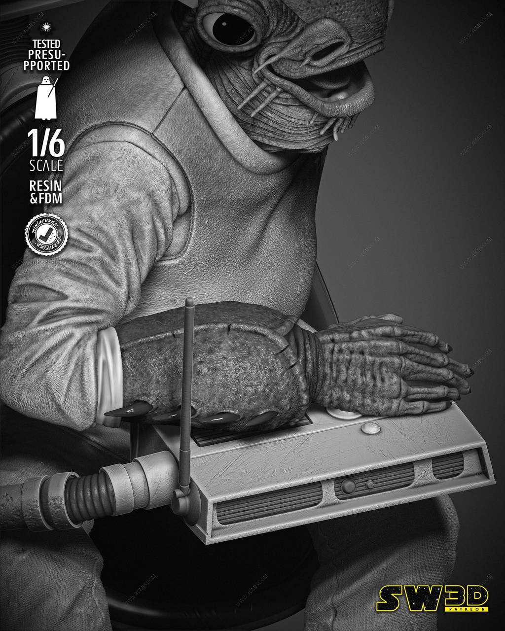 P站图纸印象馆 SW3D 星球大战 贾尔·阿克巴 SW3D 星球大战 贾尔·阿克巴