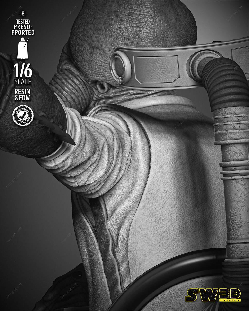 P站图纸印象馆 SW3D 星球大战 贾尔·阿克巴 SW3D 星球大战 贾尔·阿克巴