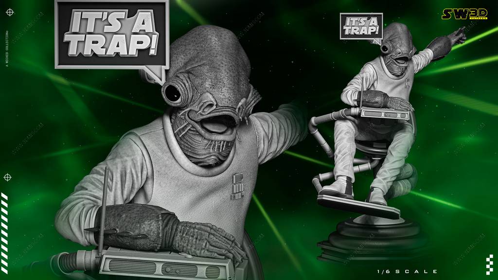 P站图纸印象馆 SW3D 星球大战 贾尔·阿克巴 SW3D 星球大战 贾尔·阿克巴