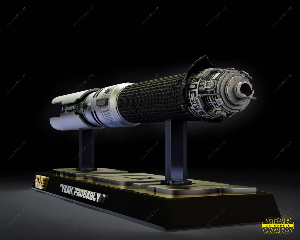 P站图纸印象馆 SW3D 星球大战 卡尔·凯斯提斯的光剑 SW3D 星球大战 卡尔·凯斯提斯的光剑