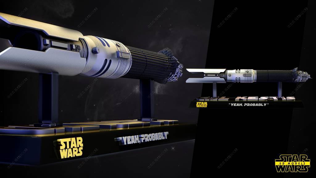 P站图纸印象馆 SW3D 星球大战 卡尔·凯斯提斯的光剑 SW3D 星球大战 卡尔·凯斯提斯的光剑