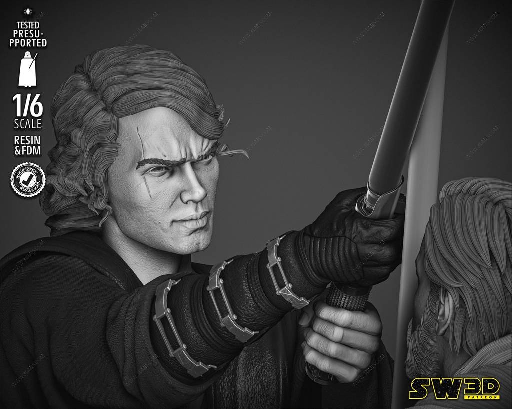 P站图纸印象馆 SW3D 星球大战 欧比旺·克诺比和阿纳金·天行者 SW3D 星球大战 欧比旺·克诺比和阿纳金·天行者