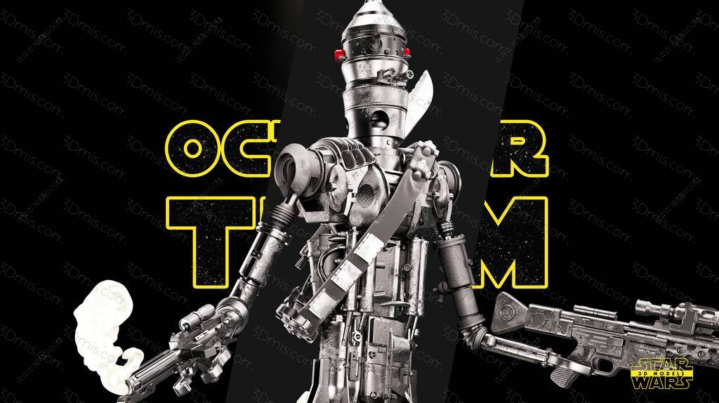 P站图纸印象馆 SW3D 星球大战 IG-88机器人 SW3D 星球大战 IG-88机器人