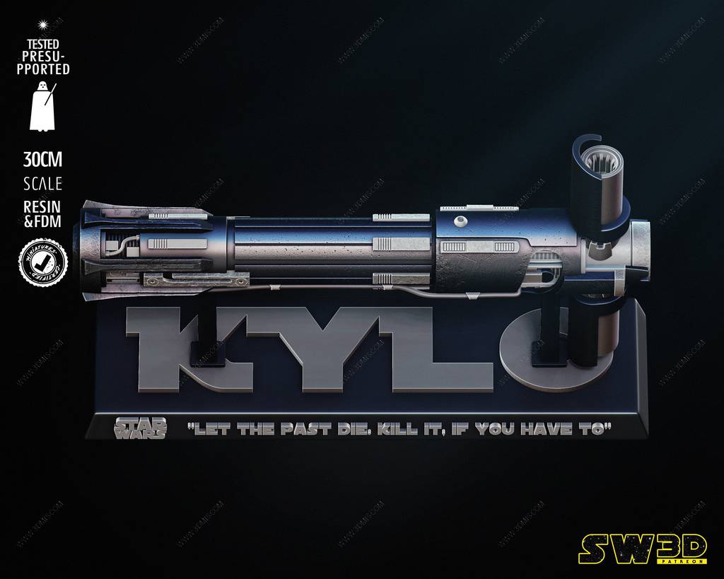 P站图纸印象馆 SW3D 星球大战 凯洛·伦的光剑 SW3D 星球大战 凯洛·伦的光剑