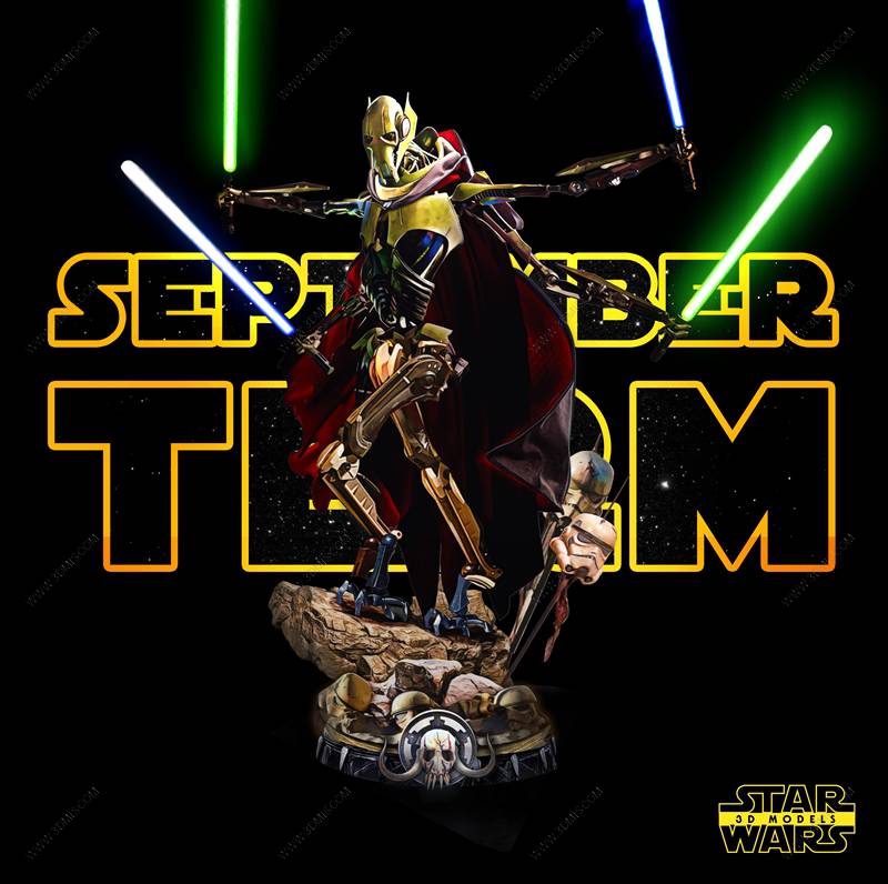 P站图纸印象馆 SW3D 星球大战 格里弗斯将军 SW3D 星球大战 格里弗斯将军