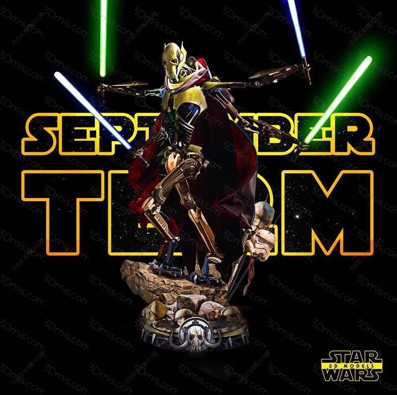 P站图纸印象馆 SW3D 星球大战 格里弗斯将军 SW3D 星球大战 格里弗斯将军