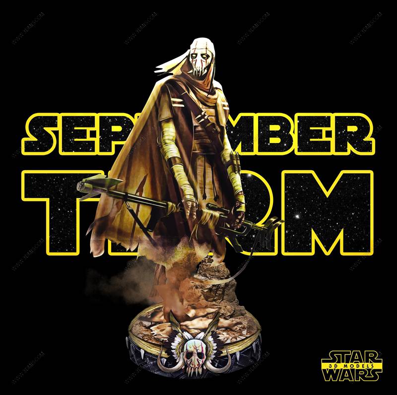 P站图纸印象馆 SW3D 星球大战 格里弗斯将军 SW3D 星球大战 格里弗斯将军