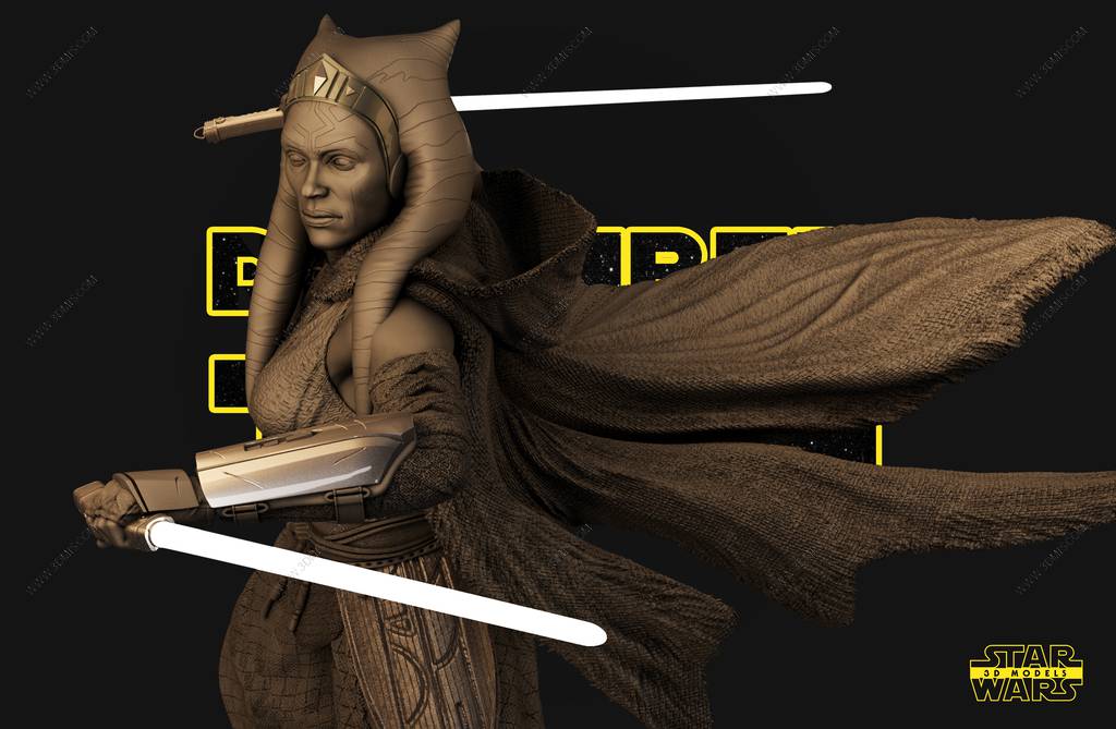 P站图纸印象馆 SW3D 星球大战 阿索卡·塔诺 SW3D 星球大战 阿索卡·塔诺