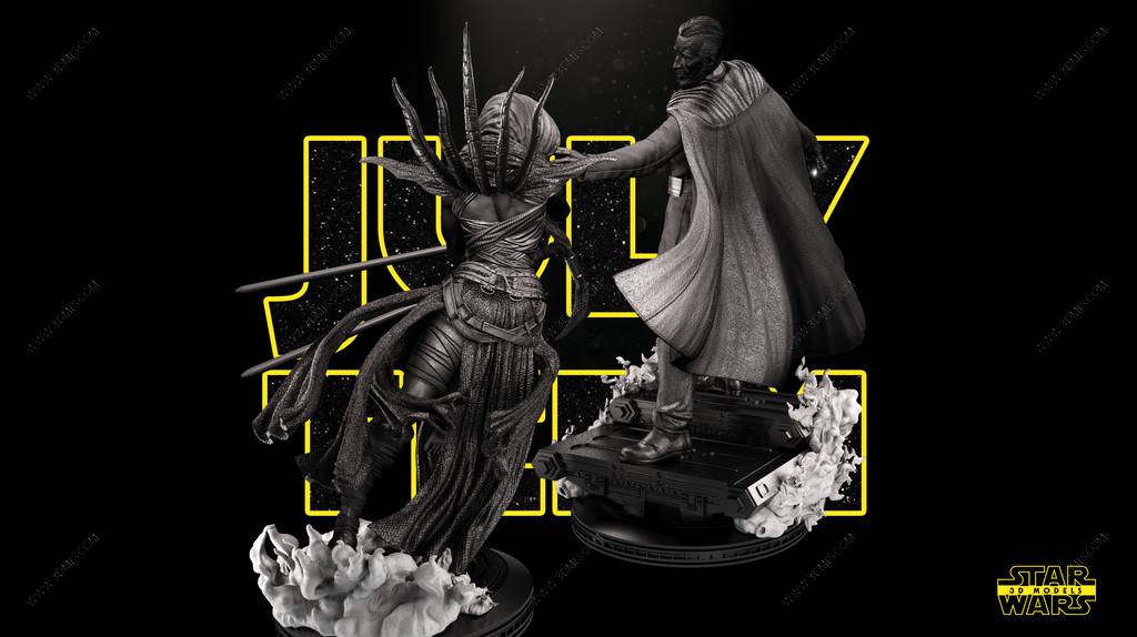 P站图纸印象馆 SW3D 星球大战 杜库伯爵 SW3D 星球大战 杜库伯爵