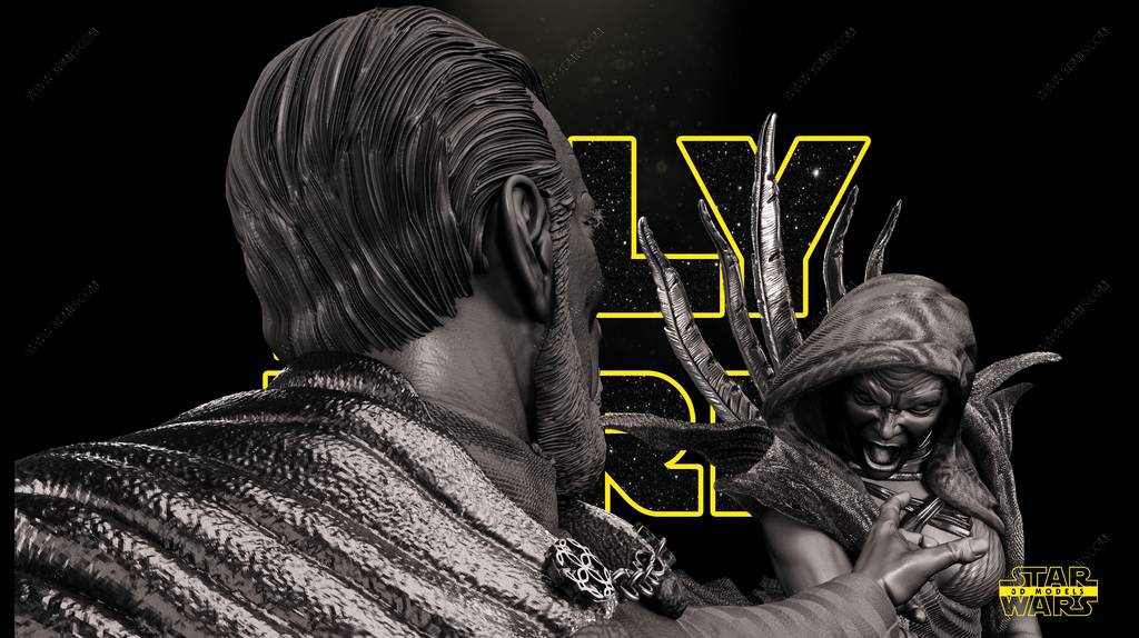 P站图纸印象馆 SW3D 星球大战 杜库伯爵 SW3D 星球大战 杜库伯爵