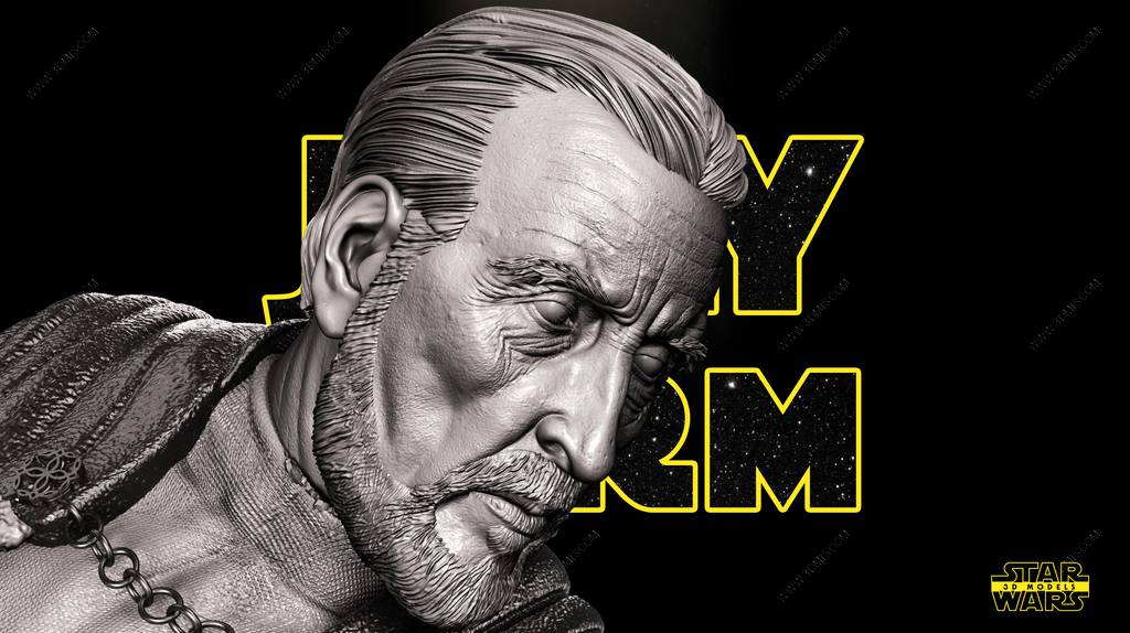 P站图纸印象馆 SW3D 星球大战 杜库伯爵 SW3D 星球大战 杜库伯爵