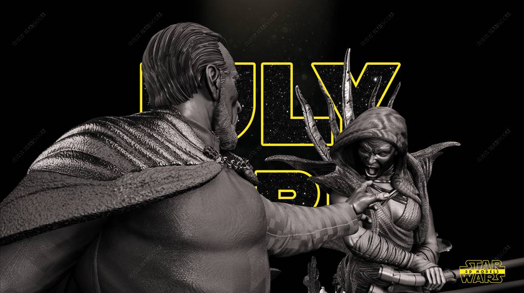 P站图纸印象馆 SW3D 星球大战 杜库伯爵 SW3D 星球大战 杜库伯爵