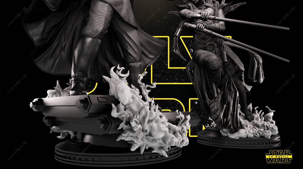 P站图纸印象馆 SW3D 星球大战 杜库伯爵 SW3D 星球大战 杜库伯爵