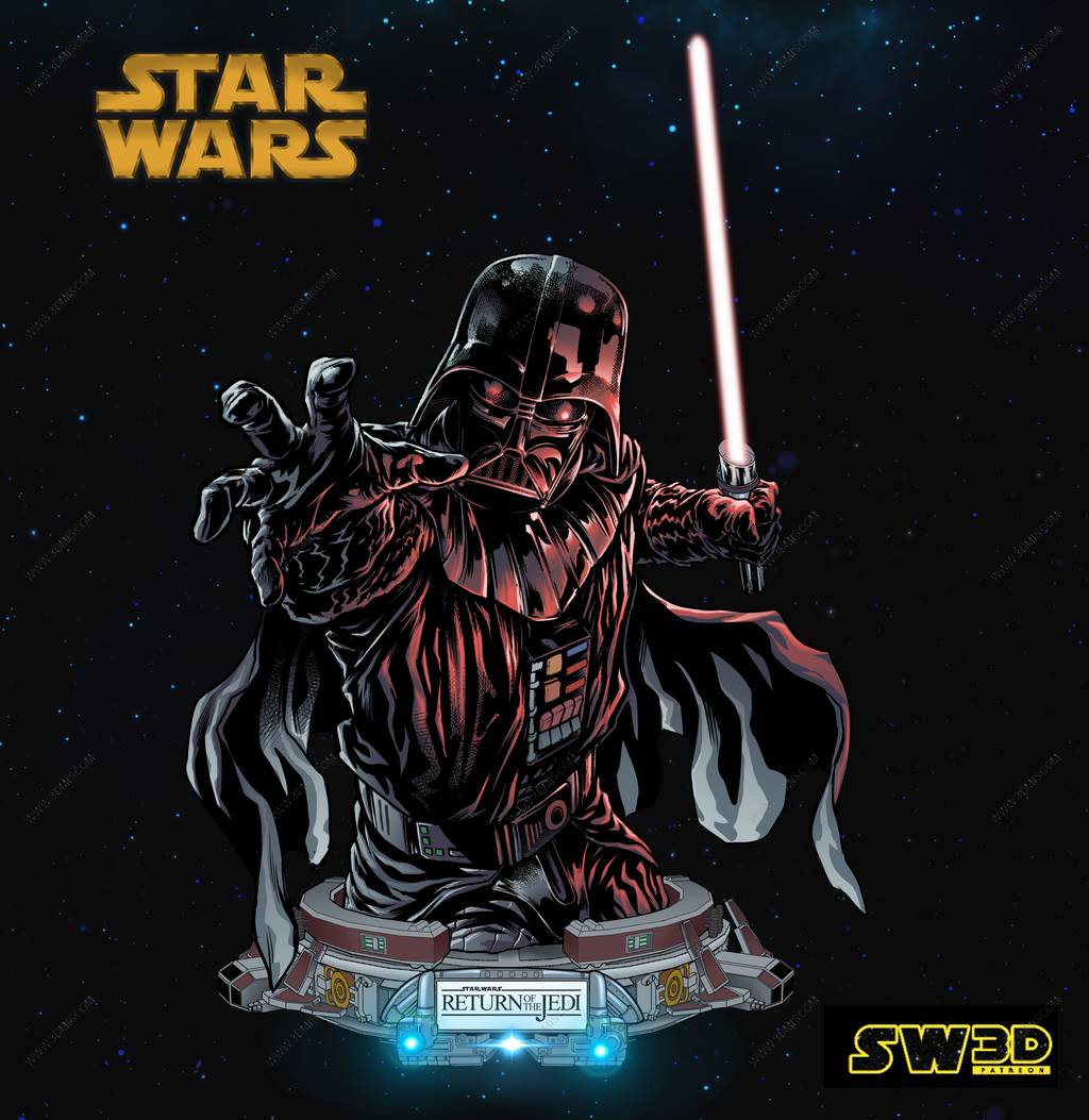 P站图纸印象馆 SW3D 星球大战 达斯·维德 SW3D 星球大战 达斯·维德