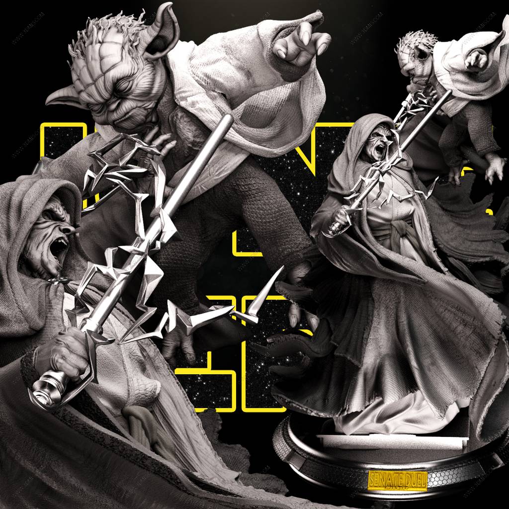 P站图纸印象馆 SW3D 星球大战 达斯·西迪厄斯对战尤达 SW3D 星球大战 达斯·西迪厄斯对战尤达