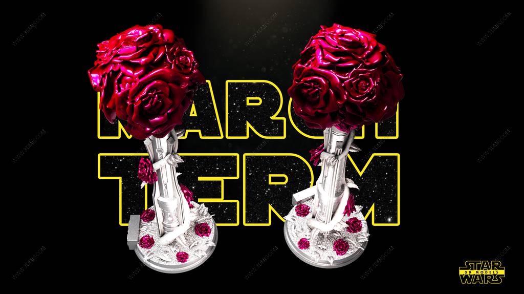 P站图纸印象馆 SW3D 星球大战 光剑花瓶雕塑 SW3D 星球大战 光剑花瓶雕塑