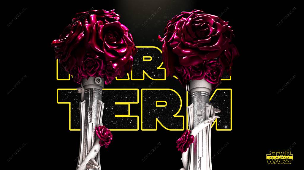 P站图纸印象馆 SW3D 星球大战 光剑花瓶雕塑 SW3D 星球大战 光剑花瓶雕塑