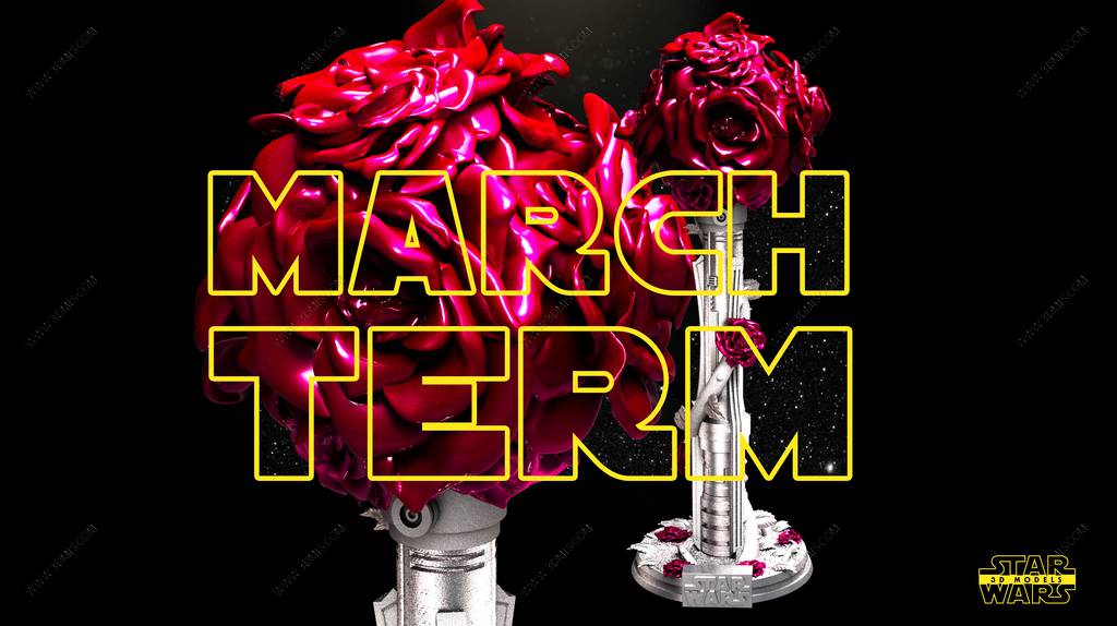 P站图纸印象馆 SW3D 星球大战 光剑花瓶雕塑 SW3D 星球大战 光剑花瓶雕塑