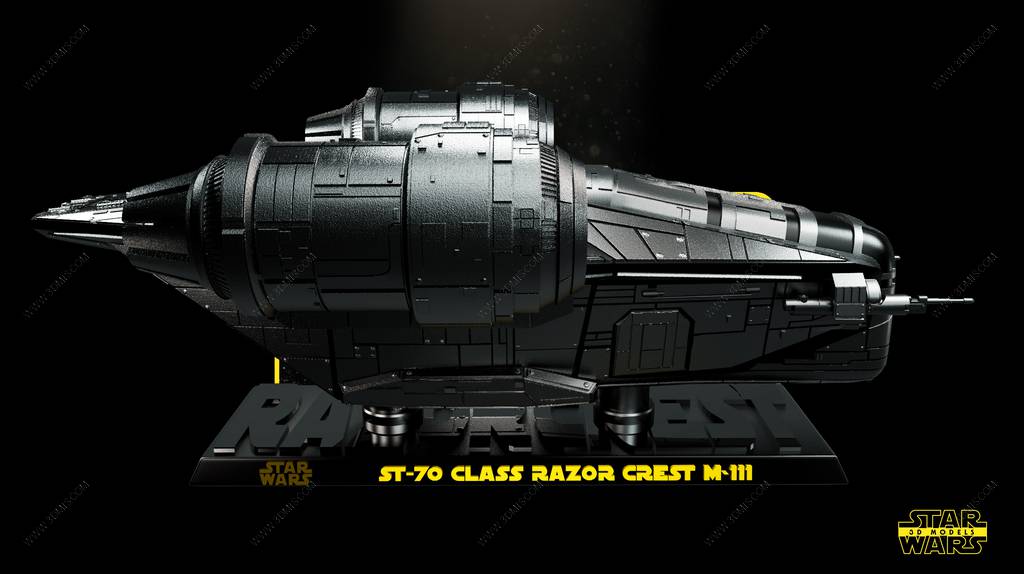 P站图纸印象馆 SW3D 星球大战 剃刀冠号 SW3D 星球大战 剃刀冠号