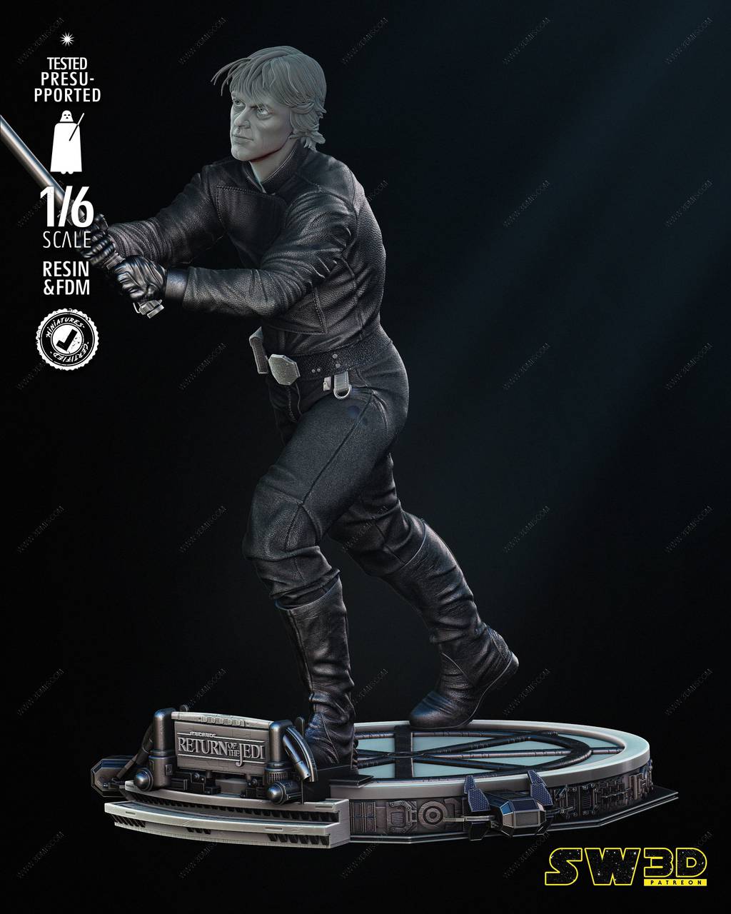 P站图纸印象馆 SW3D 星球大战 卢克和达斯·维德 SW3D 星球大战 卢克和达斯·维德