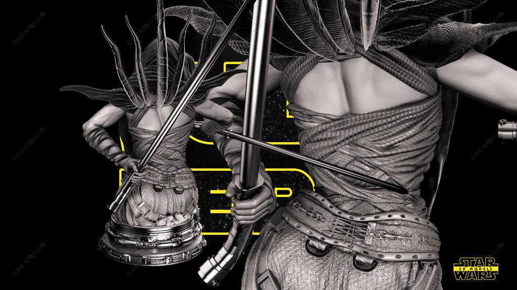 P站图纸印象馆 SW3D 星球大战 阿萨吉·文崔斯 SW3D 星球大战 阿萨吉·文崔斯