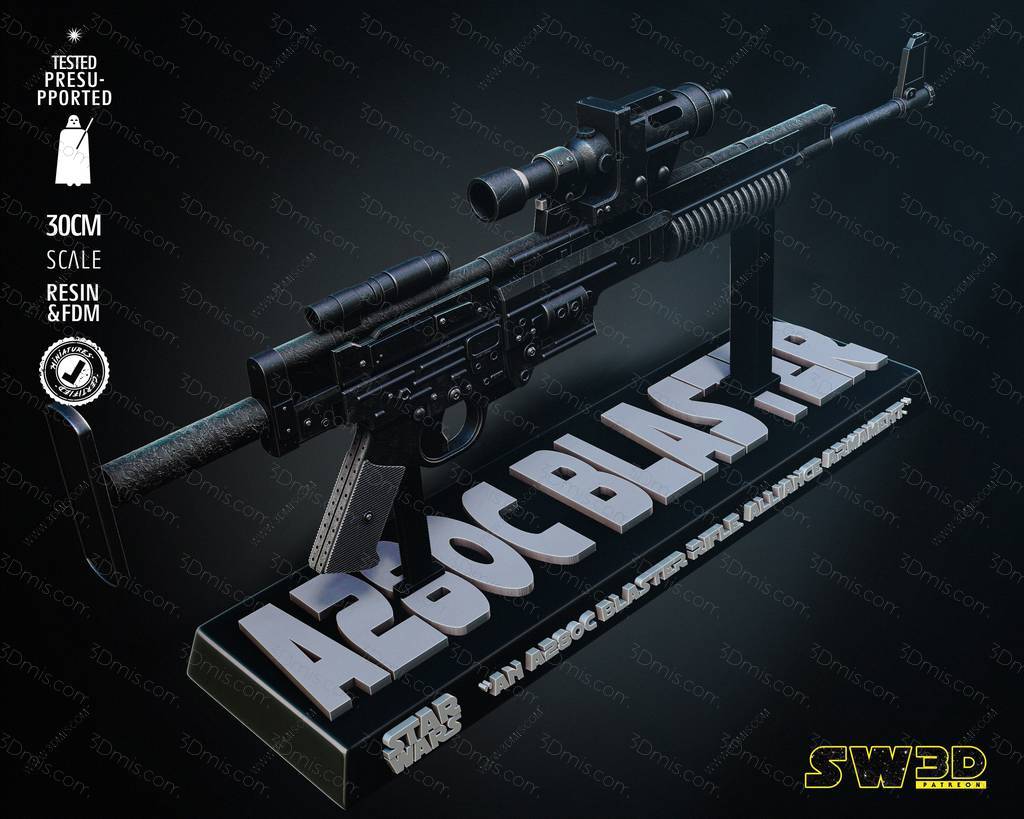 P站图纸印象馆 SW3D 星球大战 A280C爆能枪 SW3D 星球大战 A280C爆能枪