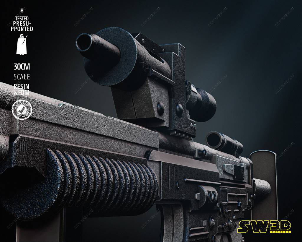 P站图纸印象馆 SW3D 星球大战 A280C爆能枪 SW3D 星球大战 A280C爆能枪