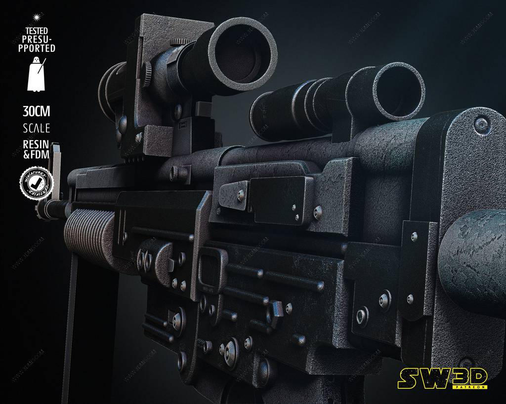 P站图纸印象馆 SW3D 星球大战 A280C爆能枪 SW3D 星球大战 A280C爆能枪