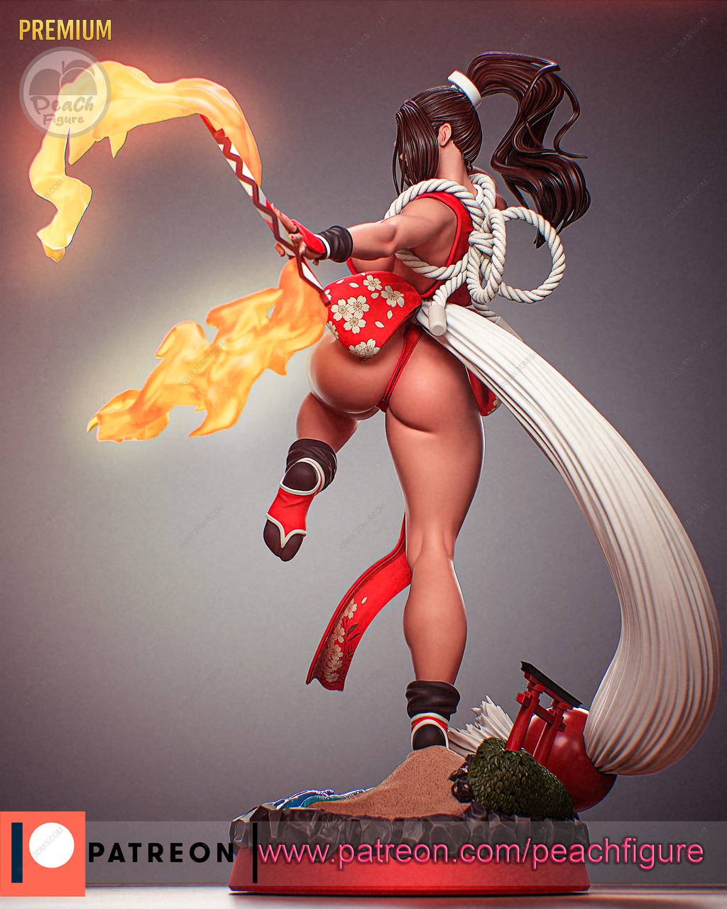 P站图纸印象馆 Peach Figure 拳皇 不知火舞 Peach Figure 拳皇 不知火舞