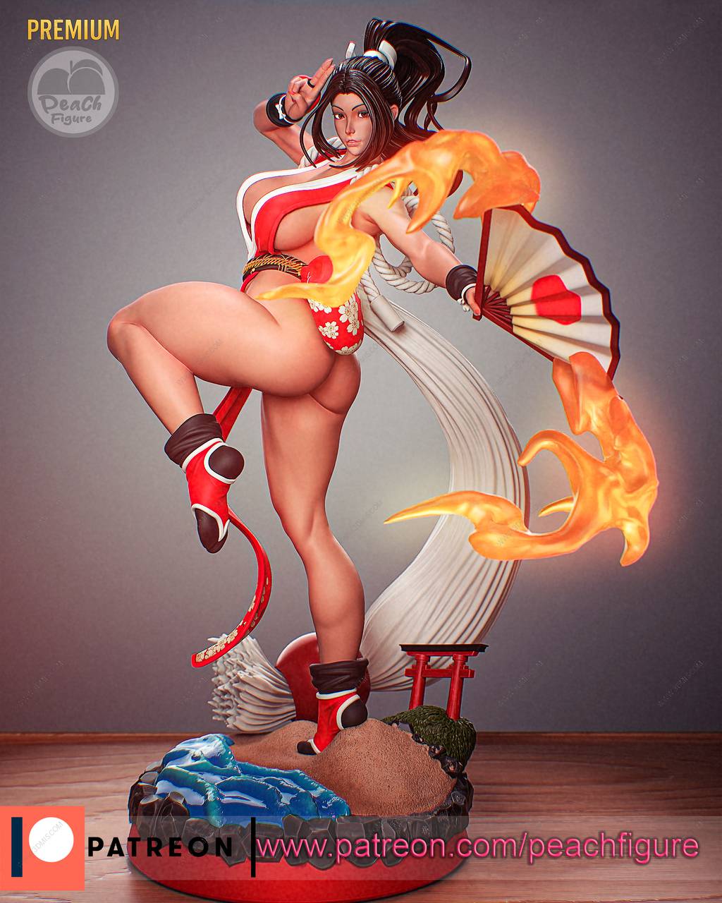 P站图纸印象馆 Peach Figure 拳皇 不知火舞 Peach Figure 拳皇 不知火舞