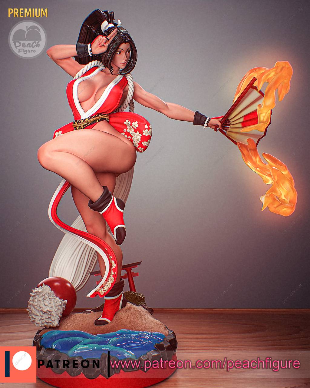 P站图纸印象馆 Peach Figure 拳皇 不知火舞 Peach Figure 拳皇 不知火舞