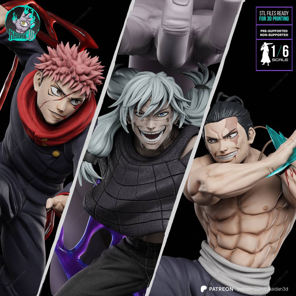 P站图纸印象馆 Kaidan 咒术回战 虎杖悠仁 东堂葵 真人 Kaidan 咒术回战 虎杖悠仁 东堂葵 真人