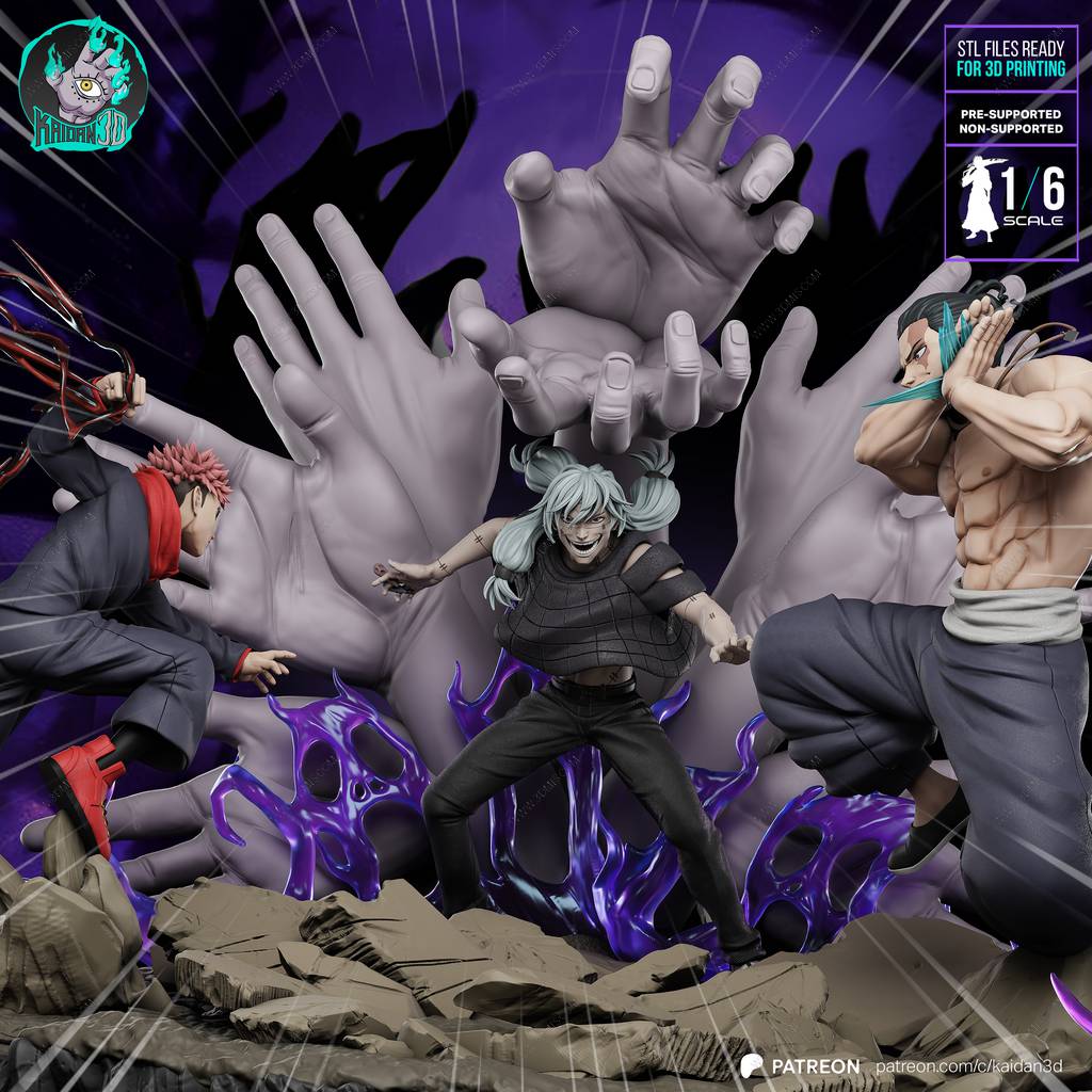 P站图纸印象馆 Kaidan 咒术回战 虎杖悠仁 东堂葵 真人 Kaidan 咒术回战 虎杖悠仁 东堂葵 真人