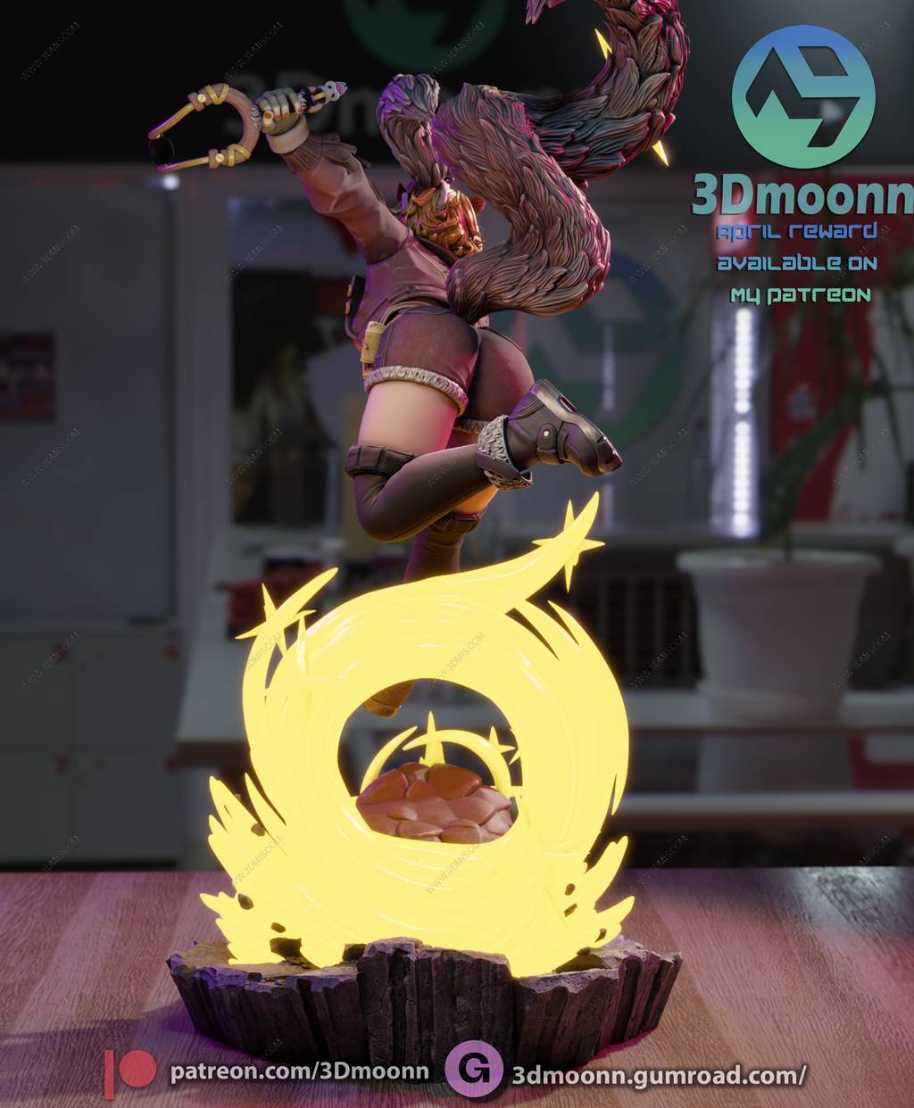 P站图纸印象馆 3Dmoonn 漫威 松鼠妹 3Dmoonn 漫威 松鼠妹