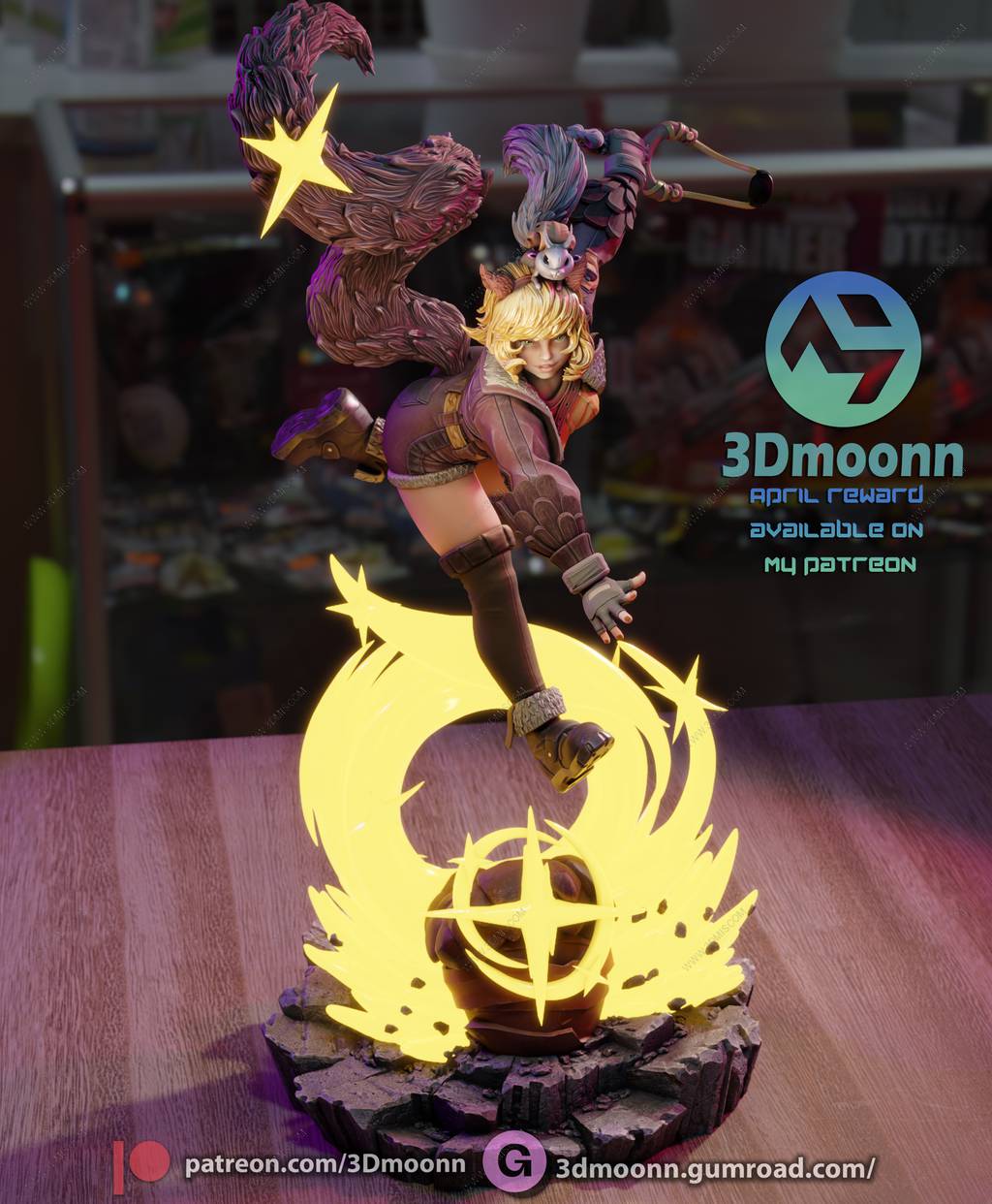 P站图纸印象馆 3Dmoonn 漫威 松鼠妹 3Dmoonn 漫威 松鼠妹