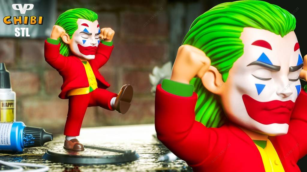 P站图纸印象馆 Chibi STL DC漫画 小丑 Chibi STL DC漫画 小丑