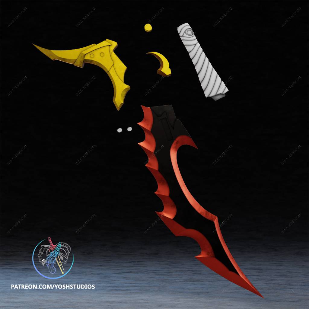 P站图纸印象馆 Yosh 我独自升级 骑士杀手匕首 Yosh 我独自升级 骑士杀手匕首