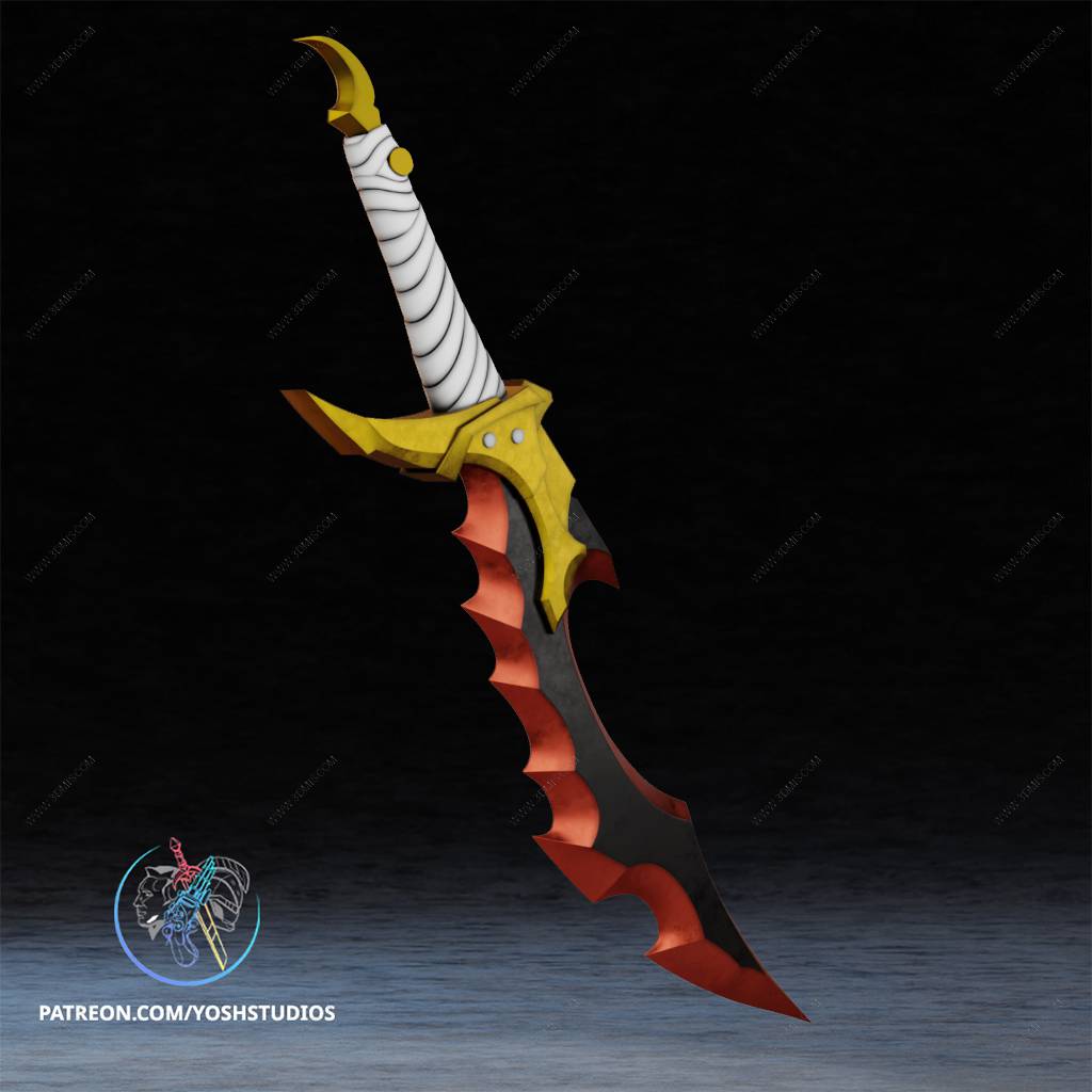 P站图纸印象馆 Yosh 我独自升级 骑士杀手匕首 Yosh 我独自升级 骑士杀手匕首