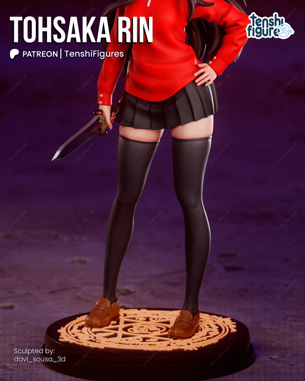 P站图纸印象馆 Tenshi Figures 命运之夜 远坂凛 Tenshi Figures 命运之夜 远坂凛