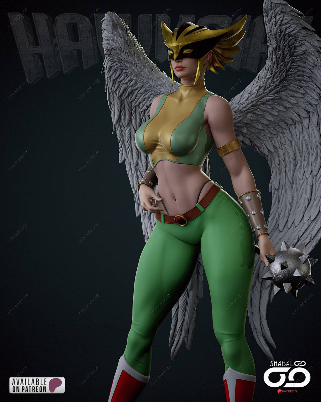 P站图纸印象馆 Shadaloo Studios DC漫画 鹰女 Shadaloo Studios DC漫画 鹰女