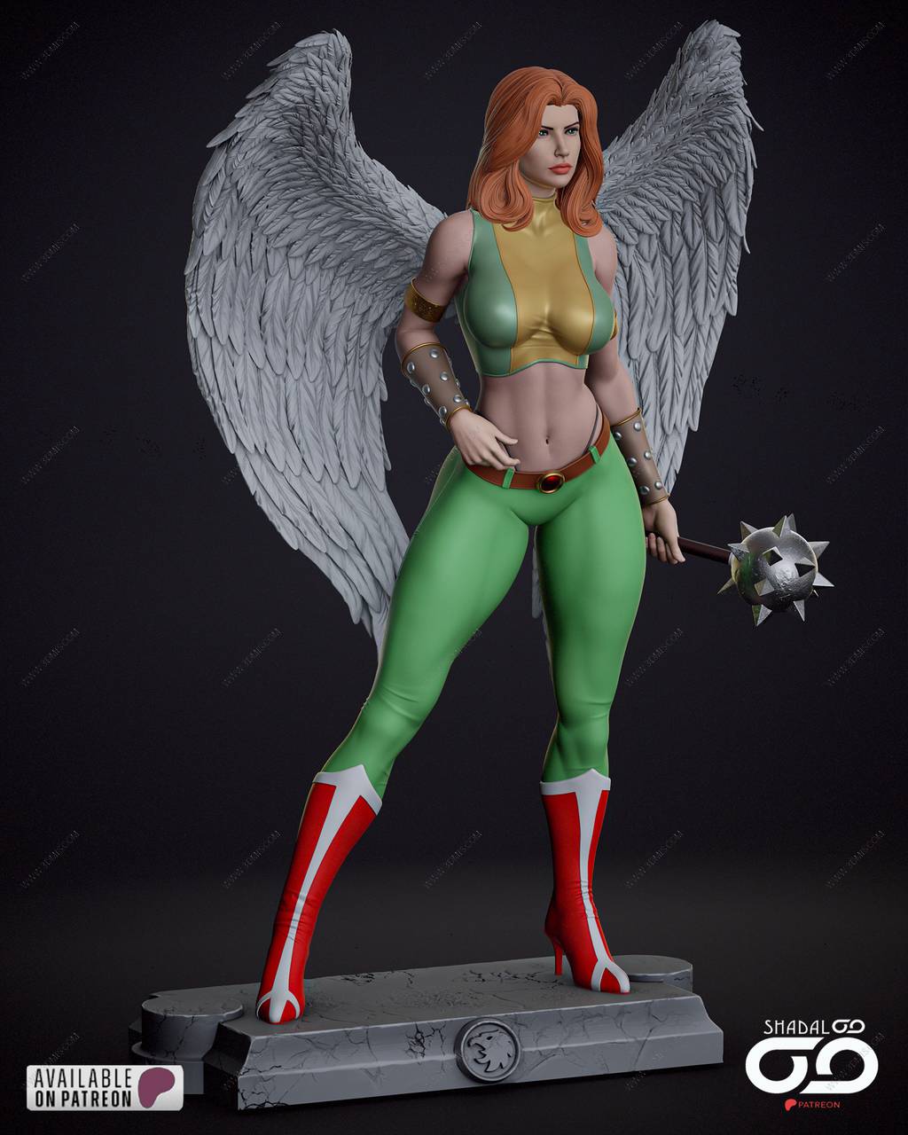 P站图纸印象馆 Shadaloo Studios DC漫画 鹰女 Shadaloo Studios DC漫画 鹰女