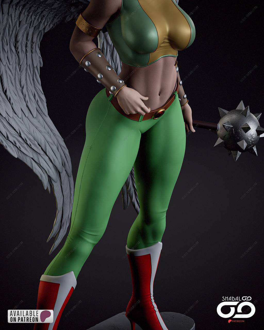 P站图纸印象馆 Shadaloo Studios DC漫画 鹰女 Shadaloo Studios DC漫画 鹰女