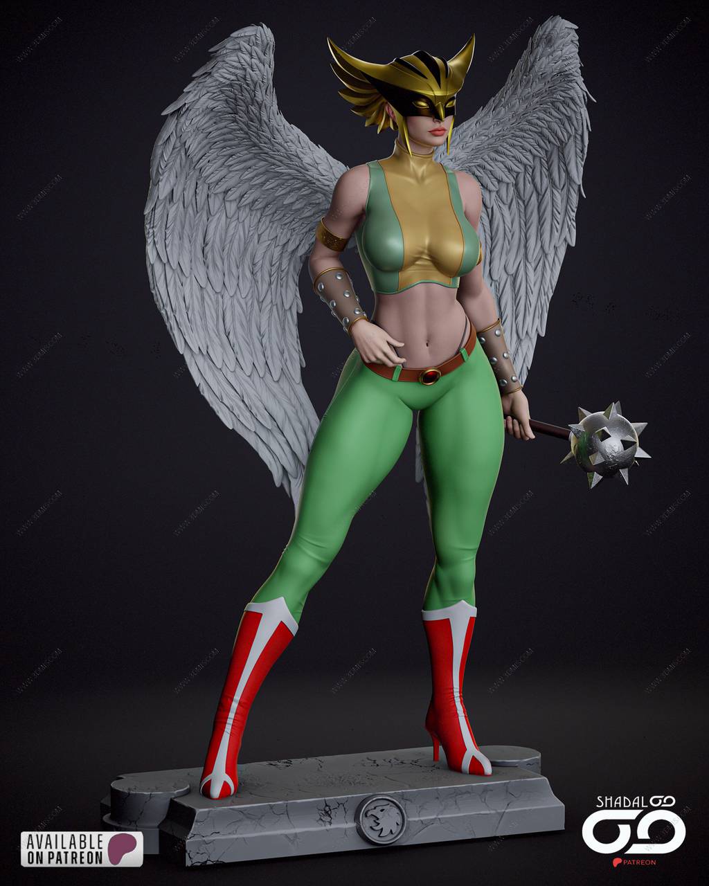 P站图纸印象馆 Shadaloo Studios DC漫画 鹰女 Shadaloo Studios DC漫画 鹰女