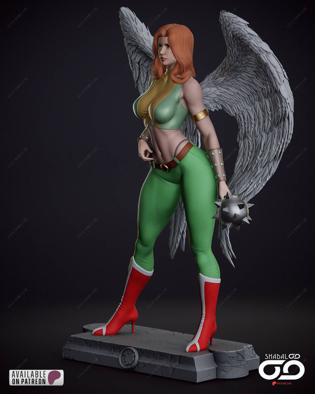 P站图纸印象馆 Shadaloo Studios DC漫画 鹰女 Shadaloo Studios DC漫画 鹰女